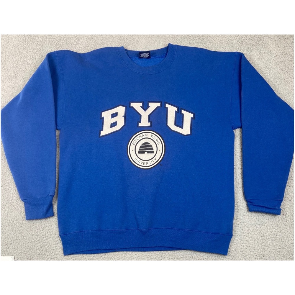 Jansport Royal Blue BYU Crewneck Sweatshirt with White Logo